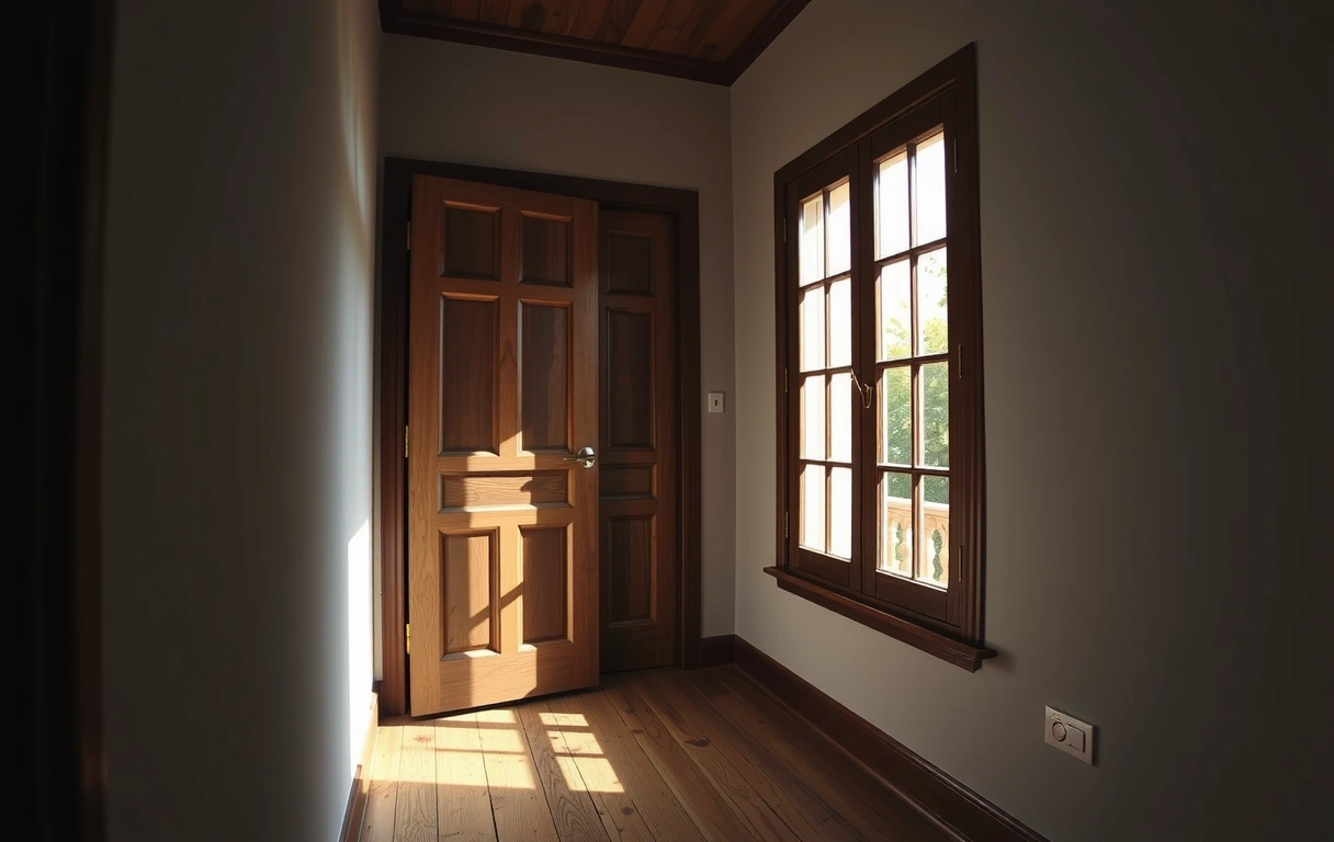 Offene Haustür als Einladung